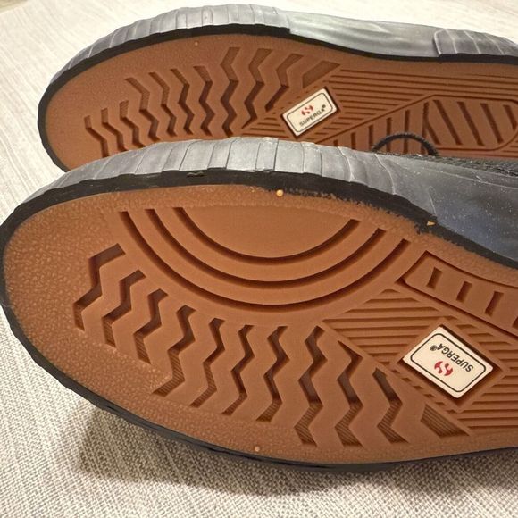 Superga Women's 7.5 Men 6  Stripe Sneaker Full Black 2630 - Picture 8 of 11